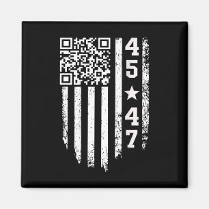 Aimant Drôle Qr Président Trump 4547 Code de Trump en tra