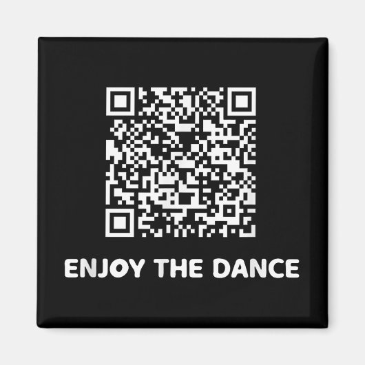 Aimant Drôle Qr Trump Danser Code interactif (Devant)
