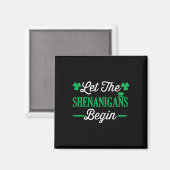 Aimant Drôle Que les Shenanigans Commencent Pour la St Pa (Recto/Verso)