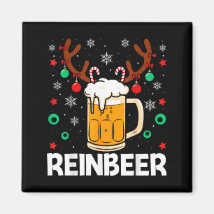 Aimant Drôle Reinbeer Winedeer Bière Vin Couples Correspo