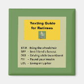 Aimant Drôle retraite (Devant)