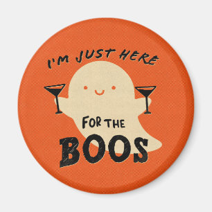 Aimant Drôle Retro Halloween Party Boo Ghost