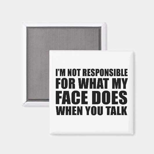 Aimant Drôle sarcastique citations sarcastique humour int (Recto/Verso)