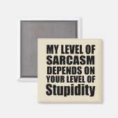 Aimant Drôle sarcastique dit citations célèbres (Recto/Verso)