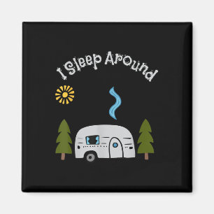 Aimant Drôle Sarcastique Je Dors à Ci à Là Camping-car Ra