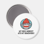 Aimant Drôle singe de queue (Recto/Verso)