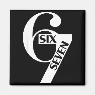 Aimant Drôle Six Sept 6 7 Mème Dire Langage Gen Alpha