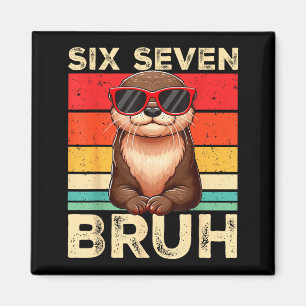 Aimant Drôle Six Sept Bruh 6 7 Loutre Mème Enfants Garçon