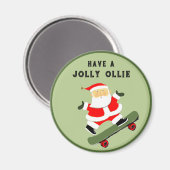 Aimant Drôle Skateboard cadeau de vacances (Recto/Verso)