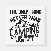 Aimant Drôle slogan de camping été citations (Devant)