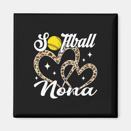 Aimant Drôle Softll Nona Léopard Softll Joueur (Devant)