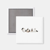 Aimant Drôle Sorcière Rottweiler Fantômes Chien Dans Boo (Recto/Verso)