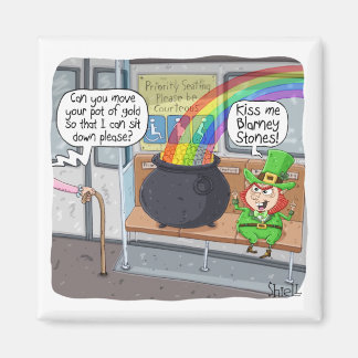 Aimant Drôle St Patrick’s Day Cadeau ou carte - Leprechau