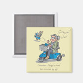 Aimant Drôle sur la colline Retraite des femmes (Recto/Verso)