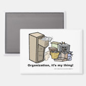 Aimant drôle sur l'organisation (Recto/Verso)