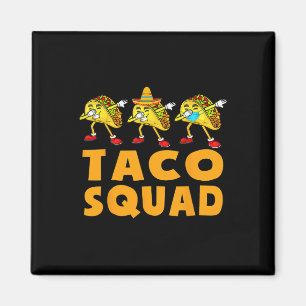 Aimant Drôle Taco Squad mignonne Nourriture Mexicaine Ama