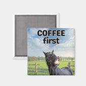 Aimant Drôle Talking Horse Humour (Recto/Verso)