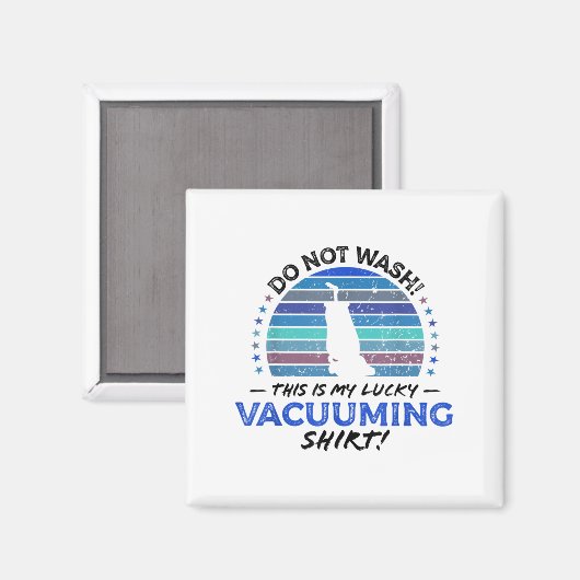 Aimant Drôle Tapis Vacuum Cleaner Citation Retro Toy 80s  (Recto/Verso)