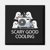 Aimant Drôle Technicien Hvac Ghost Costume Halloween Soky (Devant)