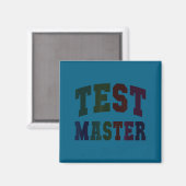 Aimant Drôle test maître jour de test mode professeur sur (Recto/Verso)