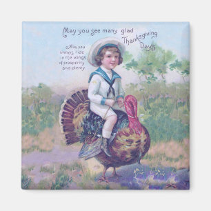 Aimant Drôle Thanksgiving Turquie