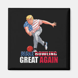 Aimant Drôle Trump Bowling Faire Bowling Grandeur à nouve