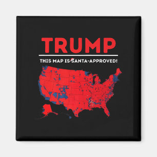 Aimant Drôle Trump Cette Carte Est Approuvée Par Santa Sa