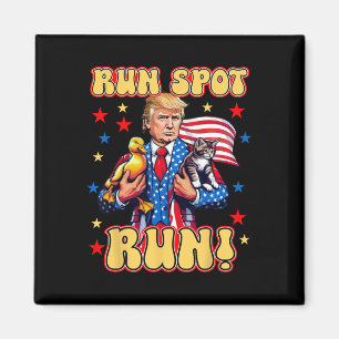 Aimant Drôle Trump Courir Harris Spot Course Chien Dete E