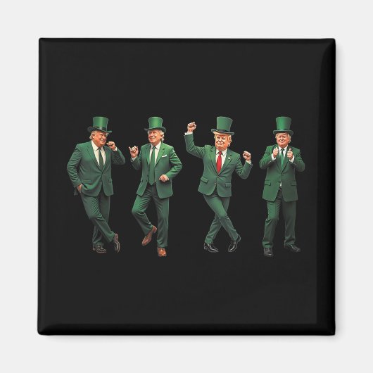Aimant Drôle Trump Dance Saint Patricks Day Pyjamas Ymca (Devant)