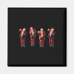 Aimant Drôle Trump Danse Santa Claus Noël Noël Noël Noël 