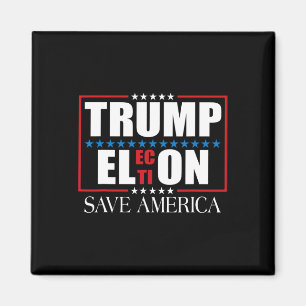 Aimant Drôle Trump Élection États-Unis Drapeau Trump Elon