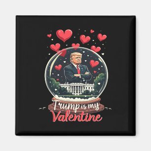 Aimant Drôle Trump Est Mon Valentin Hommes Femmes Soutien