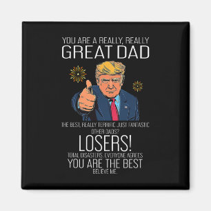 Aimant Drôle Trump Fête des Pères Meilleur Papa Pour Gran