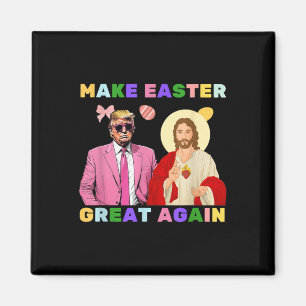 Aimant Drôle Trump Jésus Christ Rendre Pâques grand à nou