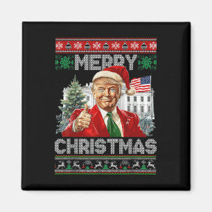 Aimant Drôle Trump Joyeux Noël Père Noël Famille Noël Vil