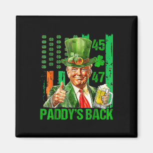 Aimant Drôle Trump Paddys Back 45 47 Jour de la Saint Pat