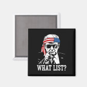 Aimant Drôle Trump Quelle Liste 2 (Recto/Verso)