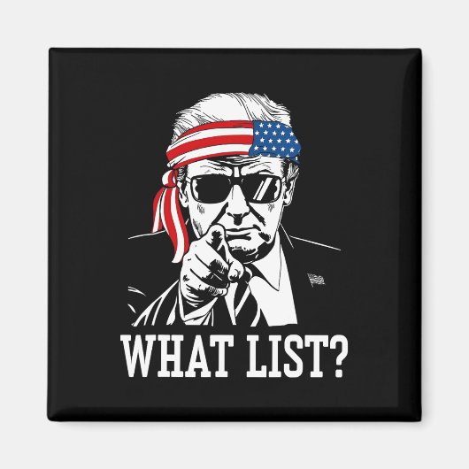 Aimant Drôle Trump Quelle Liste 2 (Devant)