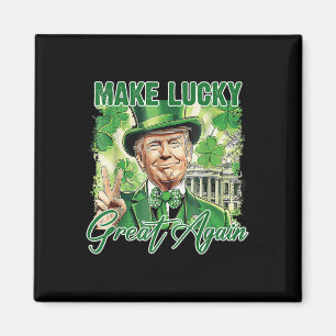 Aimant Drôle Trump Stpatrick Day Rendre sa chance à la gr