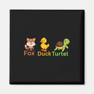 Aimant Drôle Trump subtil Fox Duck Turtle mignonne Animal