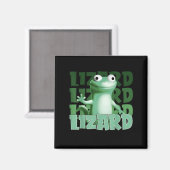 Aimant Drôle Weirdcore Animal Femmes Hommes Lizard Lizard (Recto/Verso)