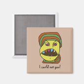 Aimant Drôle WEIRDOS humoristique affamé (Recto/Verso)