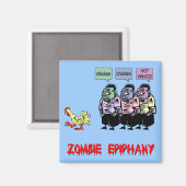 Aimant Drôle zombie (Recto/Verso)