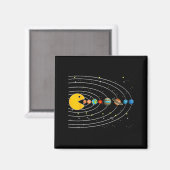 Aimant Drôles d'astronautes du système solaire dans une v (Recto/Verso)