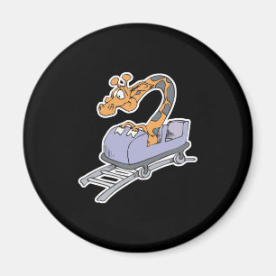 Aimant drôles de dessous de verre à rouleaux