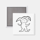 Aimant Droopy Oars par Cussdum Designs (Recto/Verso)