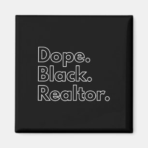 Aimant Drug Black Realtor Histoire noire afro-américaine