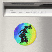 Aimant Drum New York Boogie Nights Rainbow (In Situ (Lave-vaisselle))