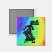 Aimant Drum New York Boogie Nights Rainbow (Recto/Verso)