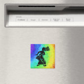 Aimant Drum New York Boogie Nights Rainbow (In Situ (Lave-vaisselle))